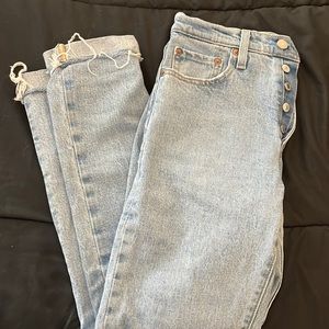 Original Levi’s 501 high waisted skinny jeans
